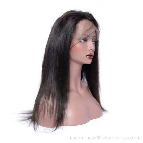 2021 Top Sale Virgin Unprocessed Factory Wholesale  Straight  360 Lace frontal